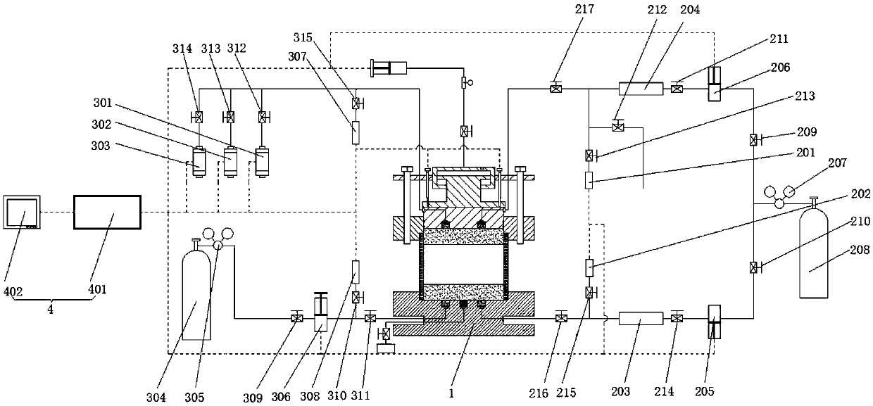 Device and method capable of determining real-time consolidation penetration parameters of tailing sands