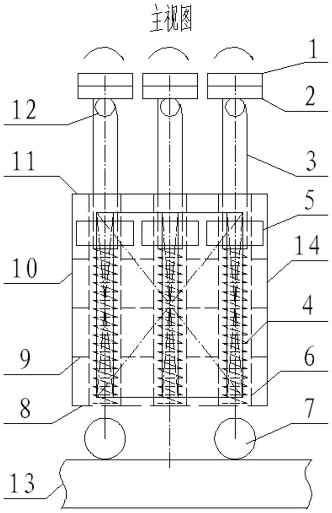 Movable automatic lifting flexible docking block unit for ship