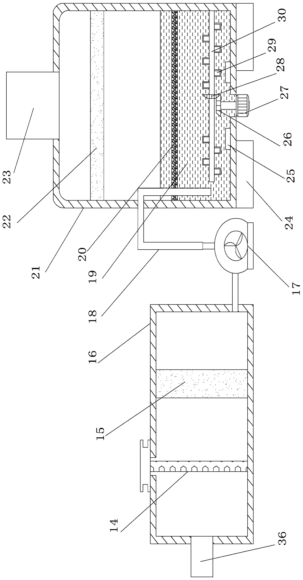 High-efficiency smoke desulfurizing, dedusting and purifying device