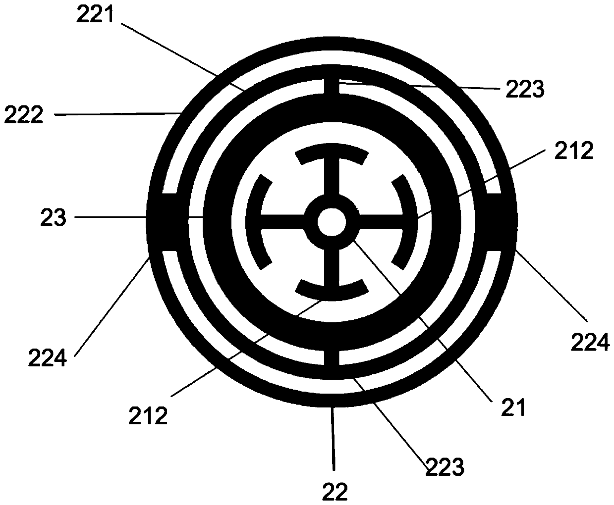 Dual-band transmission type antenna