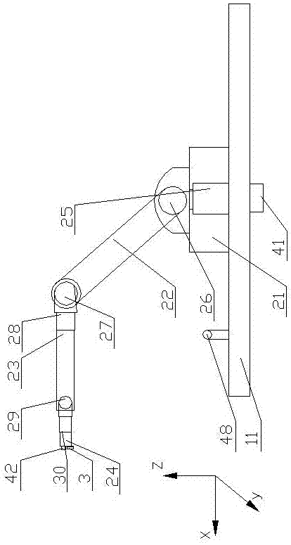 Wall climbing spraying robot based on mechanical arm