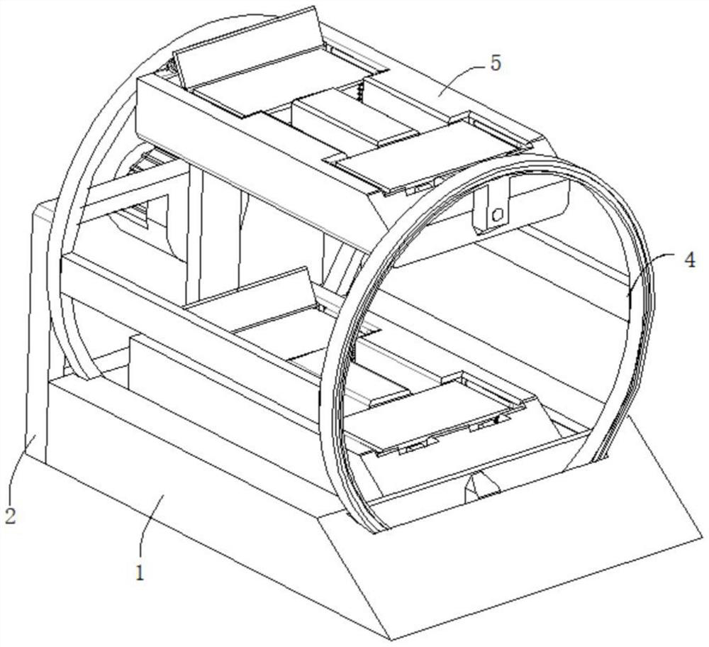 Turnover type stereo garage with protection function