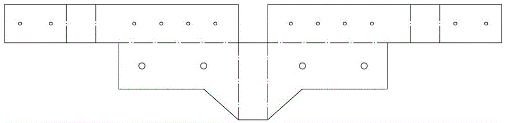 Wood structure anti-shearing connecting element, connecting structure, box body platform structure and construction method