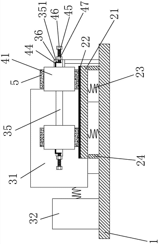 Fragile transverse plane grinding machine used for rock test