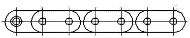 Timing chain of double VVT overhead camshaft engine for SUV and fabrication method