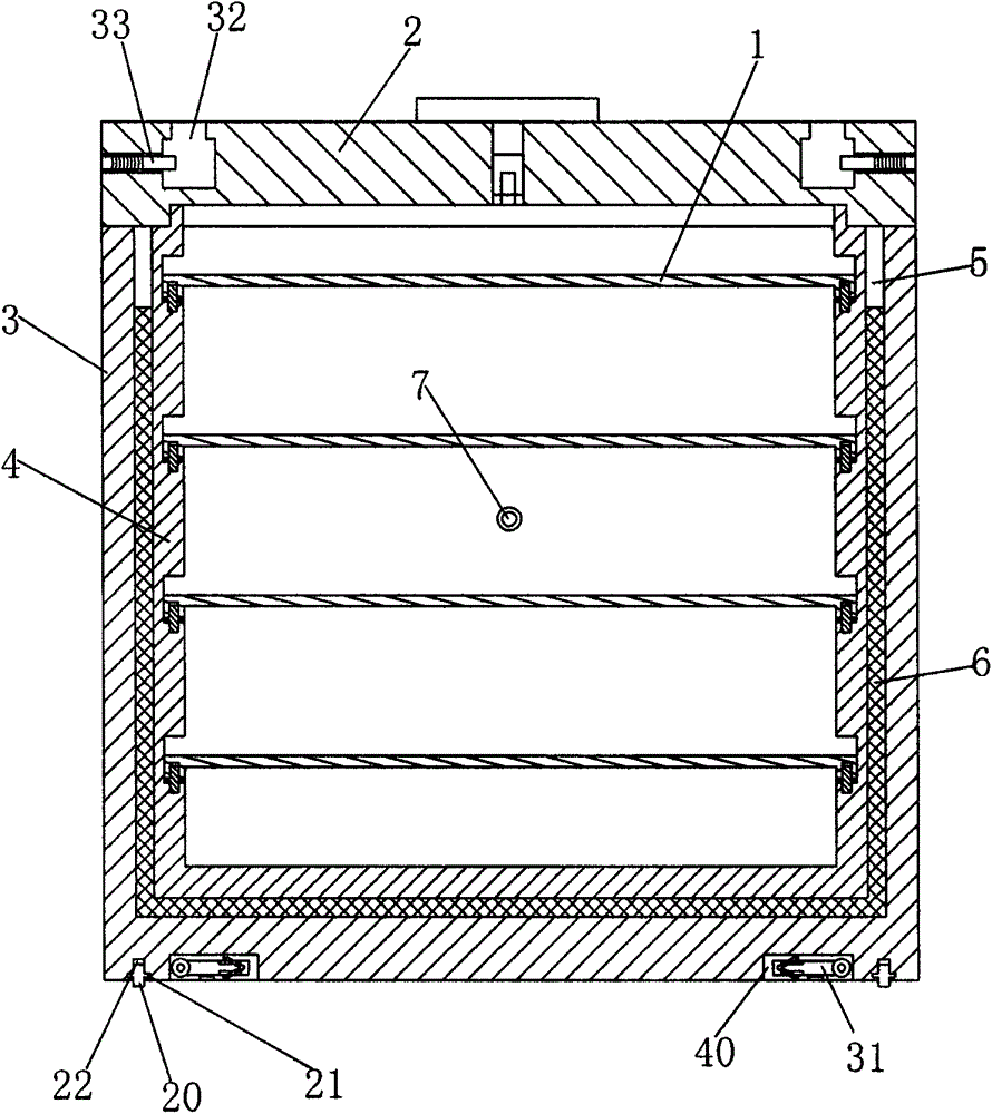 Fruit preservation box with longitudinal locking structure