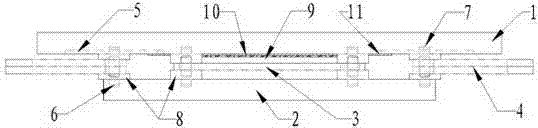 Steel damping composite sliding plate rubber support and damping method thereof