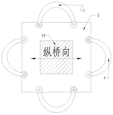 Steel damping composite sliding plate rubber support and damping method thereof