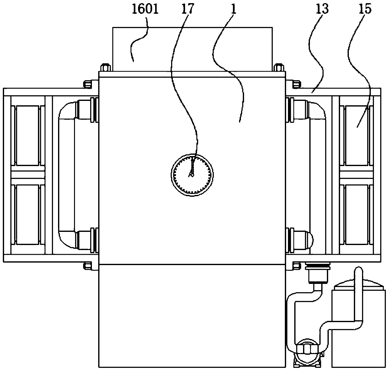 Oil duct dredging device for vegetable oil transformer