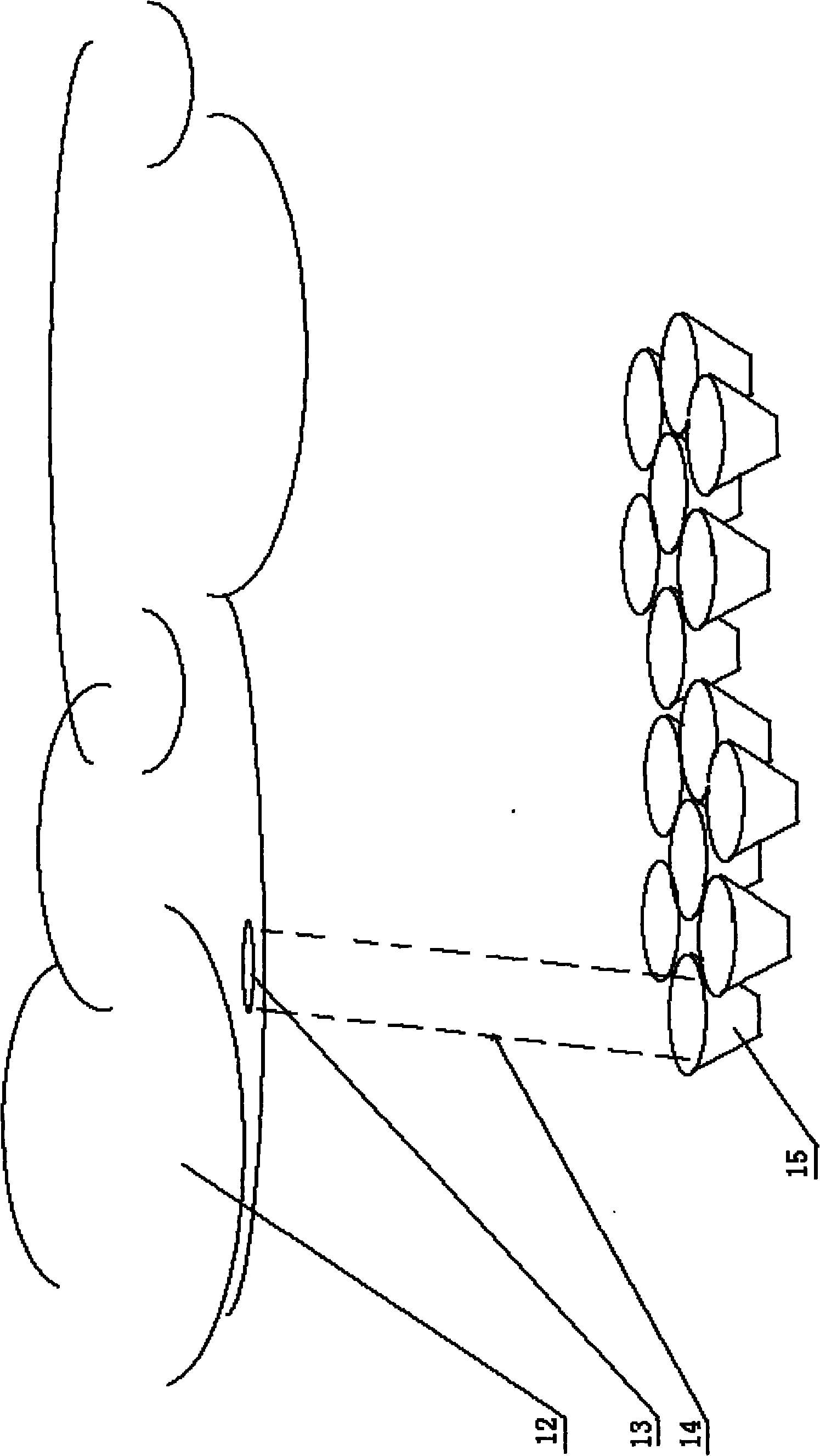 Screen-free display three-dimensional imaging device