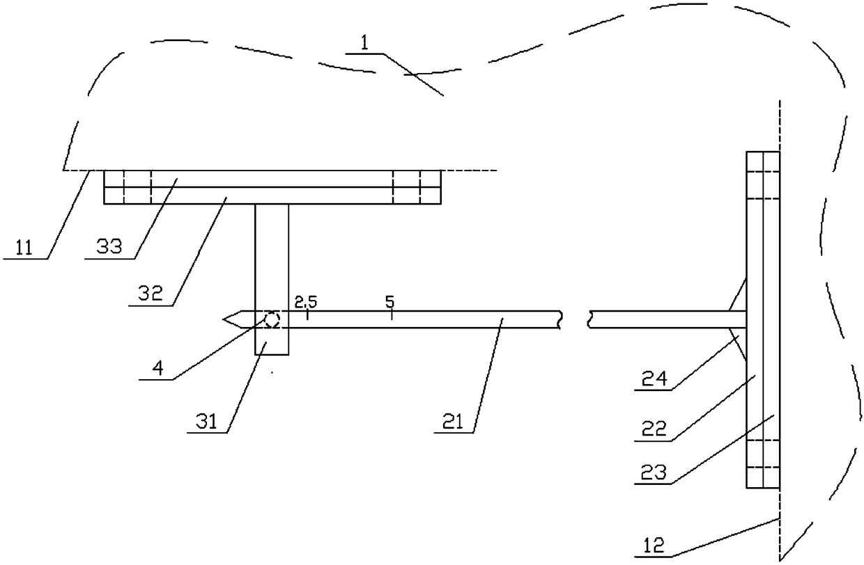 Forklift truck gantry positioning device, forklift truck and positioning method