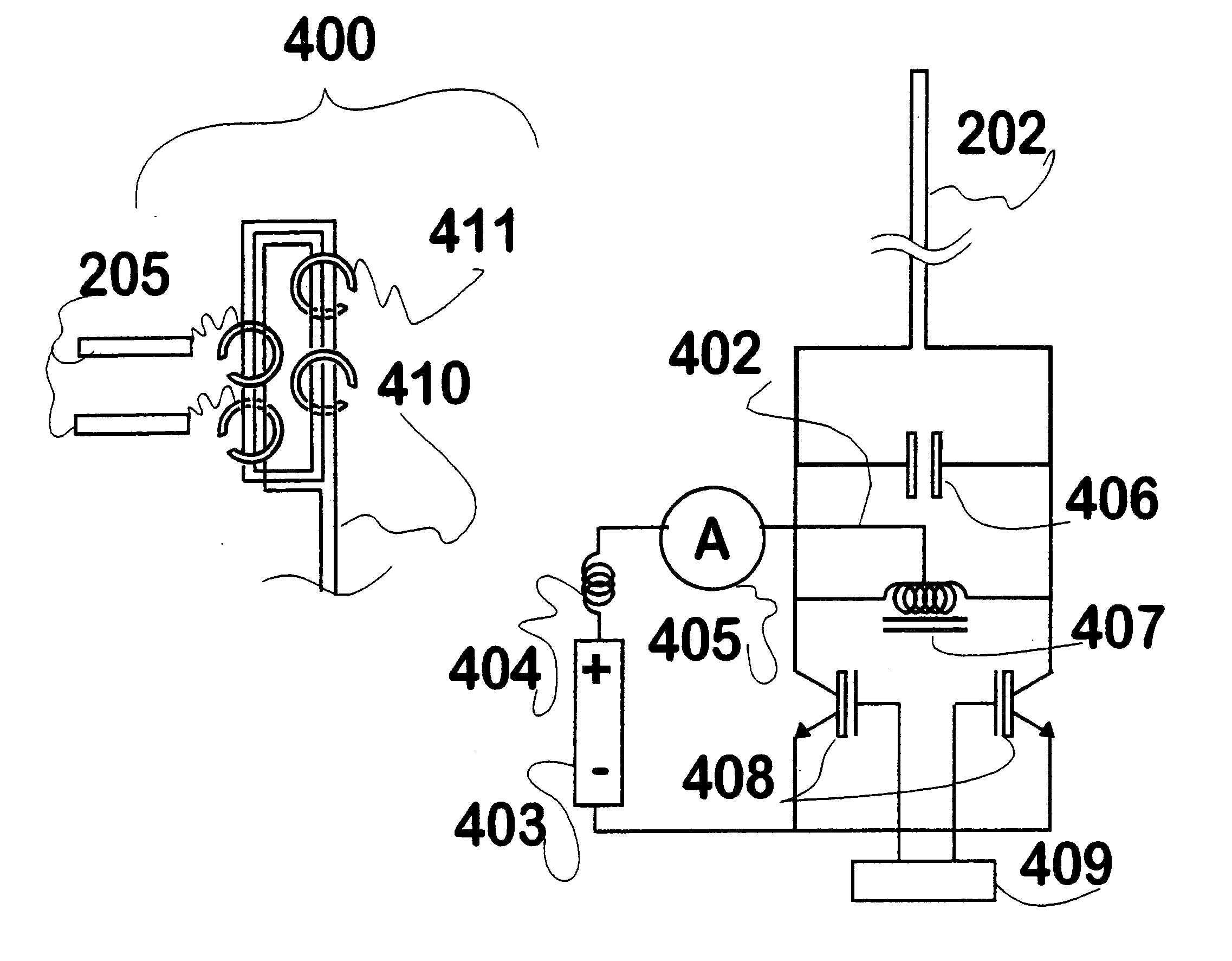 Induction circuits for lighting