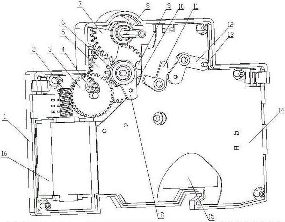 Automatic operation mechanism for switching-on and switching-off of circuit breaker