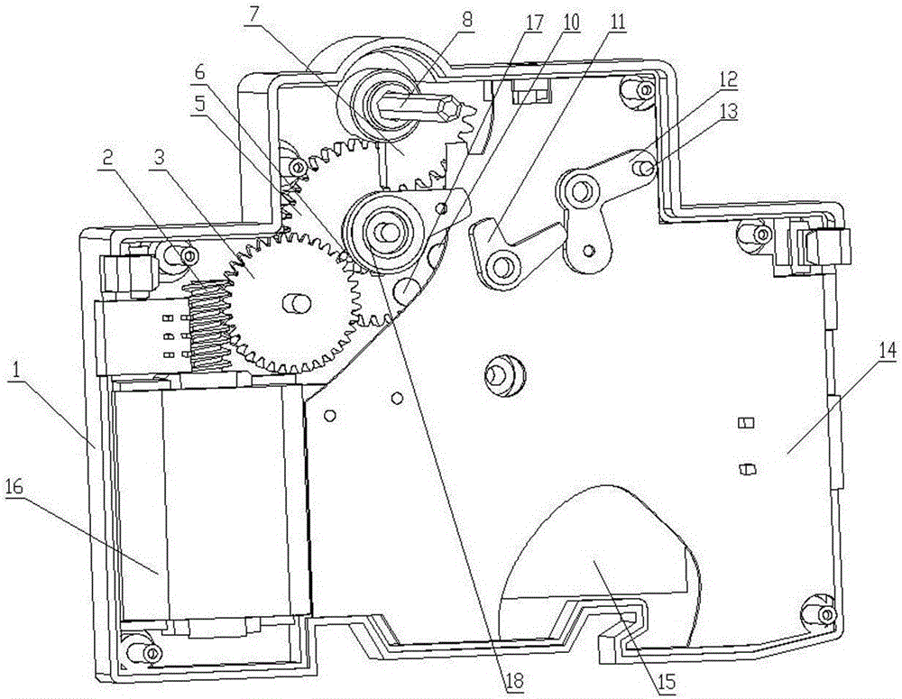 Automatic operation mechanism for switching-on and switching-off of circuit breaker