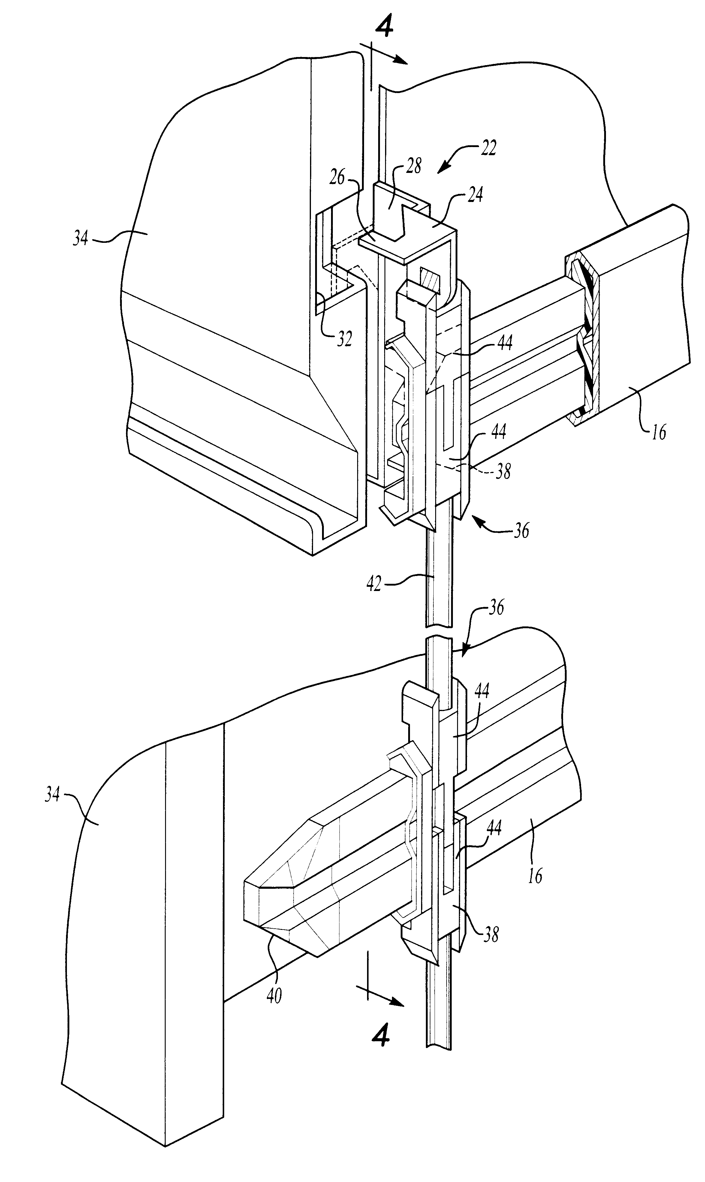 Lateral File Locking System