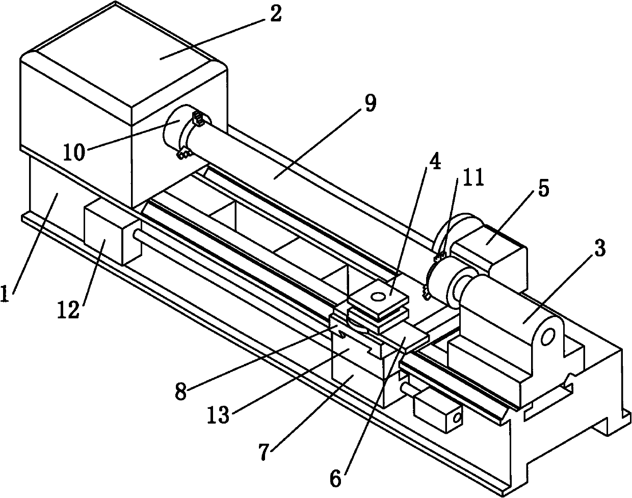 Machine tool for grinding composite workpiece under tensioning state