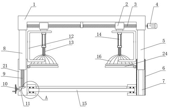 Medical ultrasonic examination breast fixing device