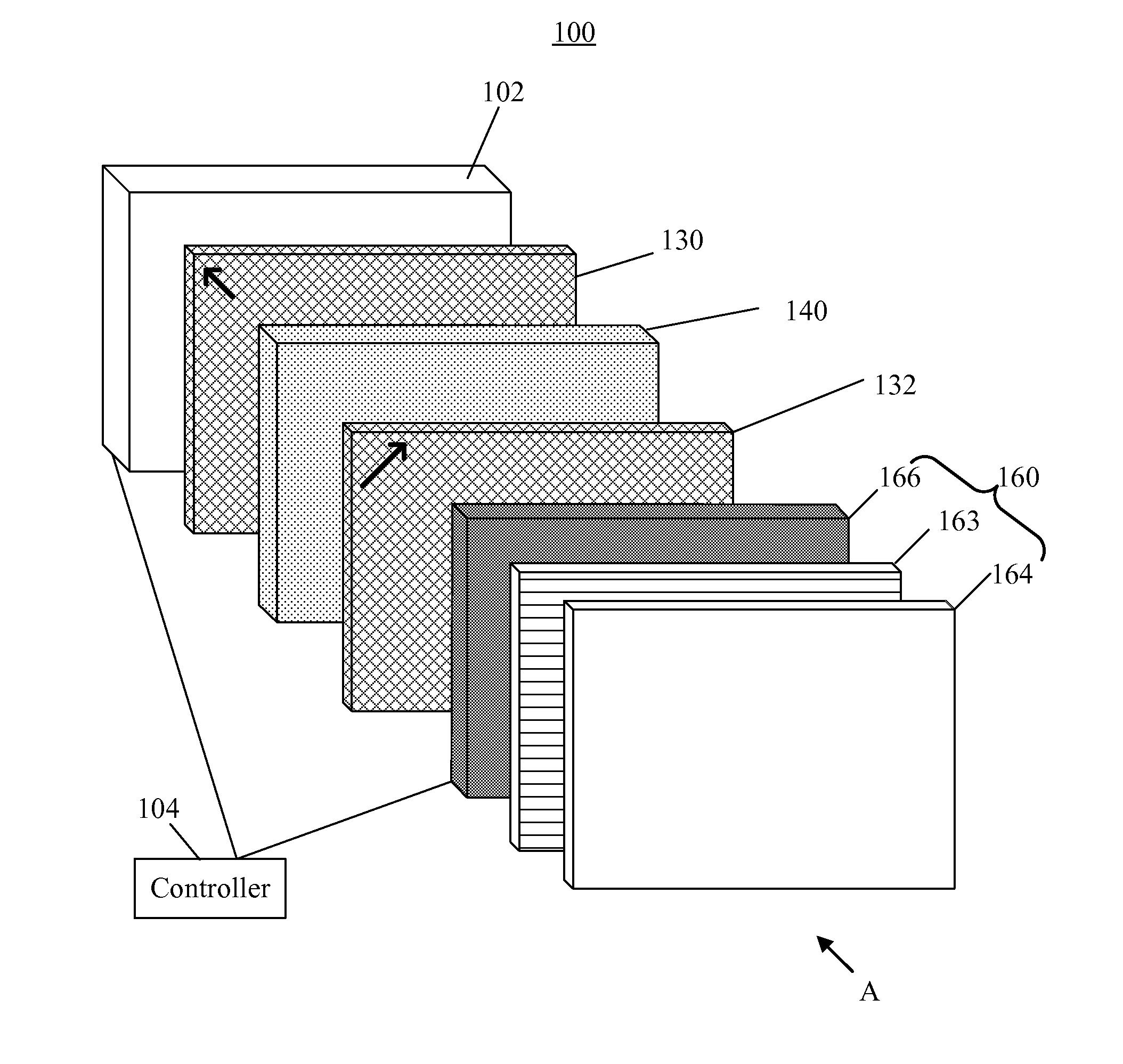 Display device for improving crosstalk affecting three dimensional image quality and related method