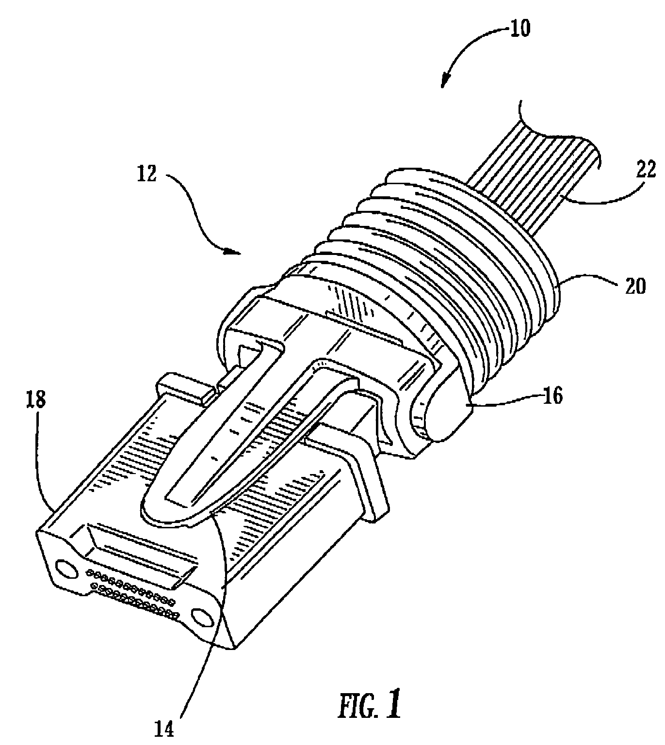 Articulated force application for multi-fiber ferrules