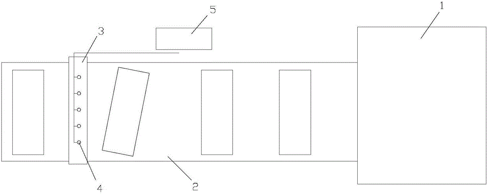 Detecting device for cigarette bar operation skew and deformed cigarette bars of cigarettes