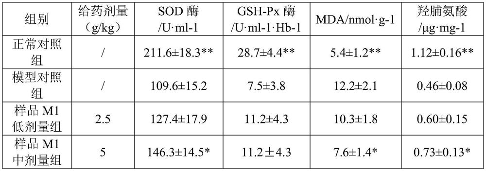 Anti-saccharification anti-aging fermentation composition and preparation method thereof