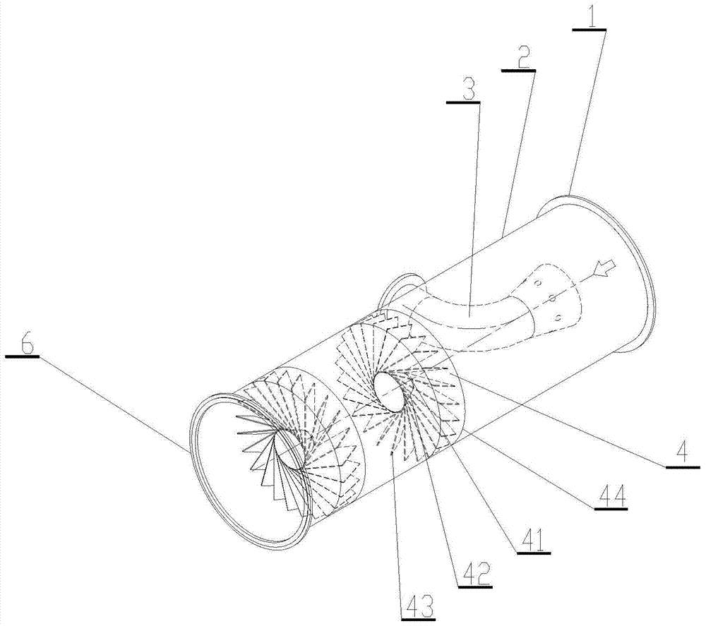 Swirl mixing device