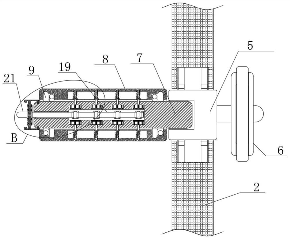 Pressed powder dustproof film mounting mechanism used for production of makeup-fixing pressed powder provided with cosmetic mirror