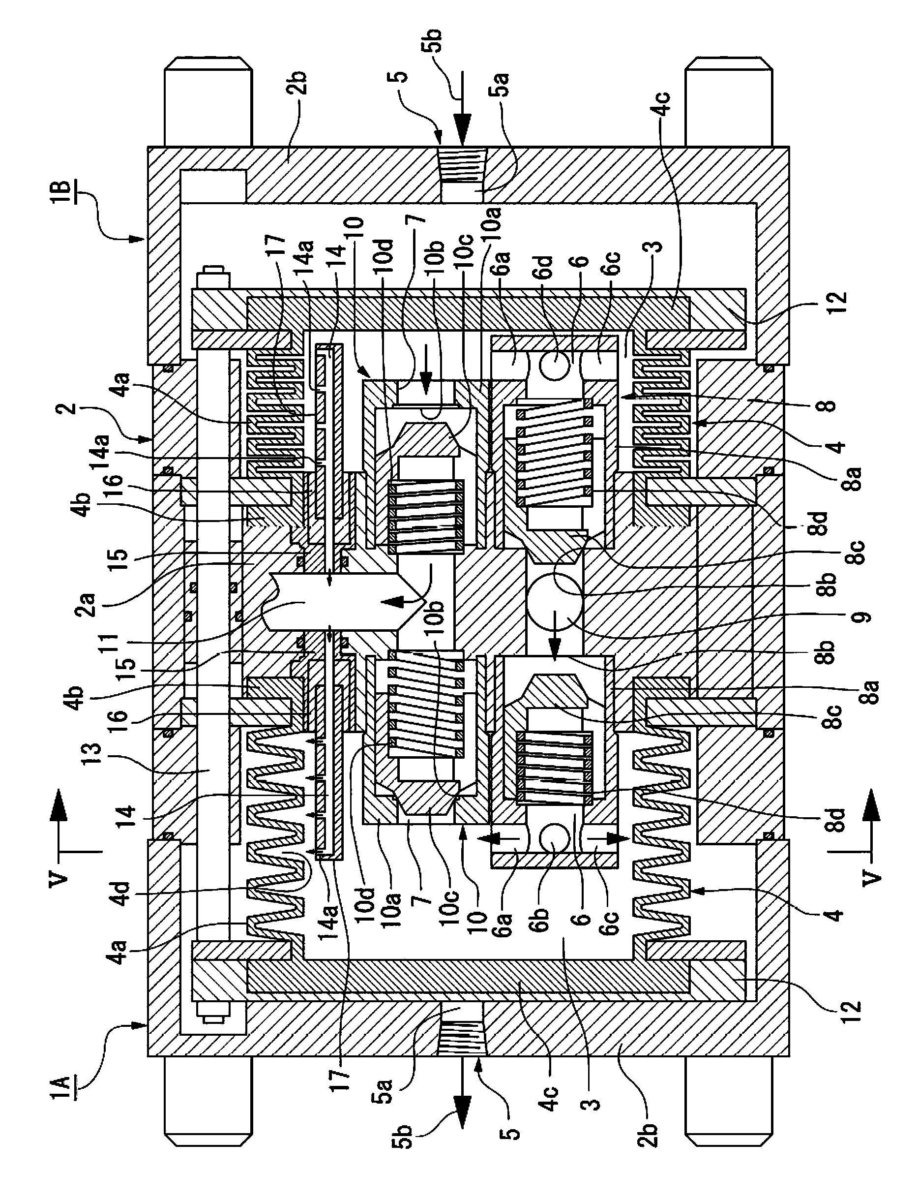 Volume pump for liquid