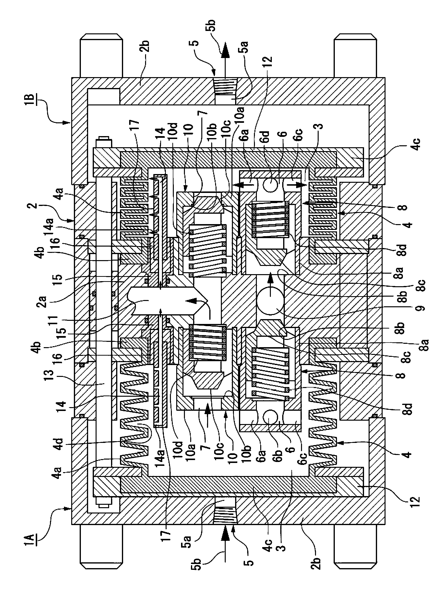 Volume pump for liquid