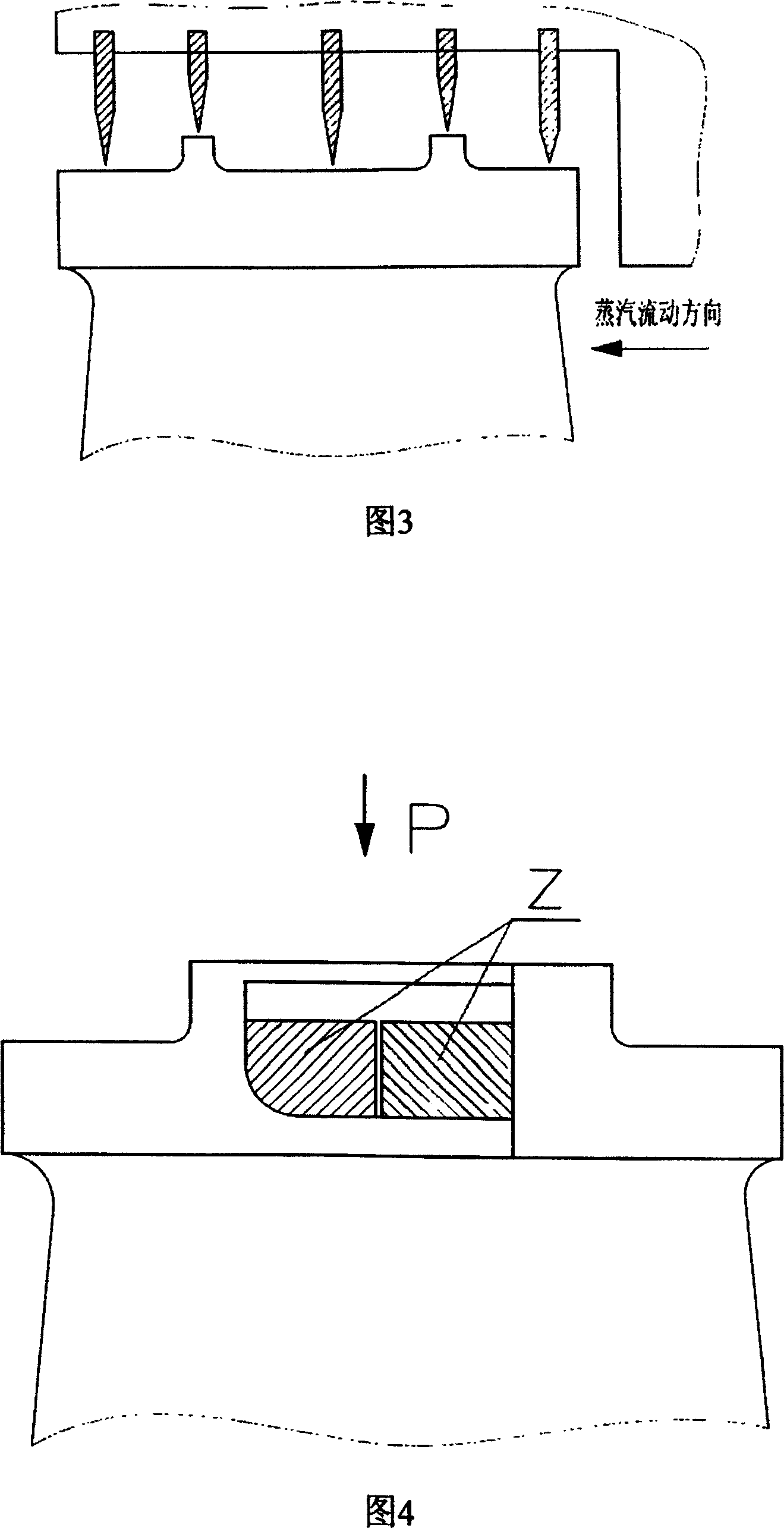 Steam turbine moving vane shroud structure