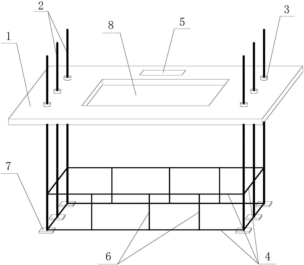 Pre-assembled steel column base anchor bolt structure