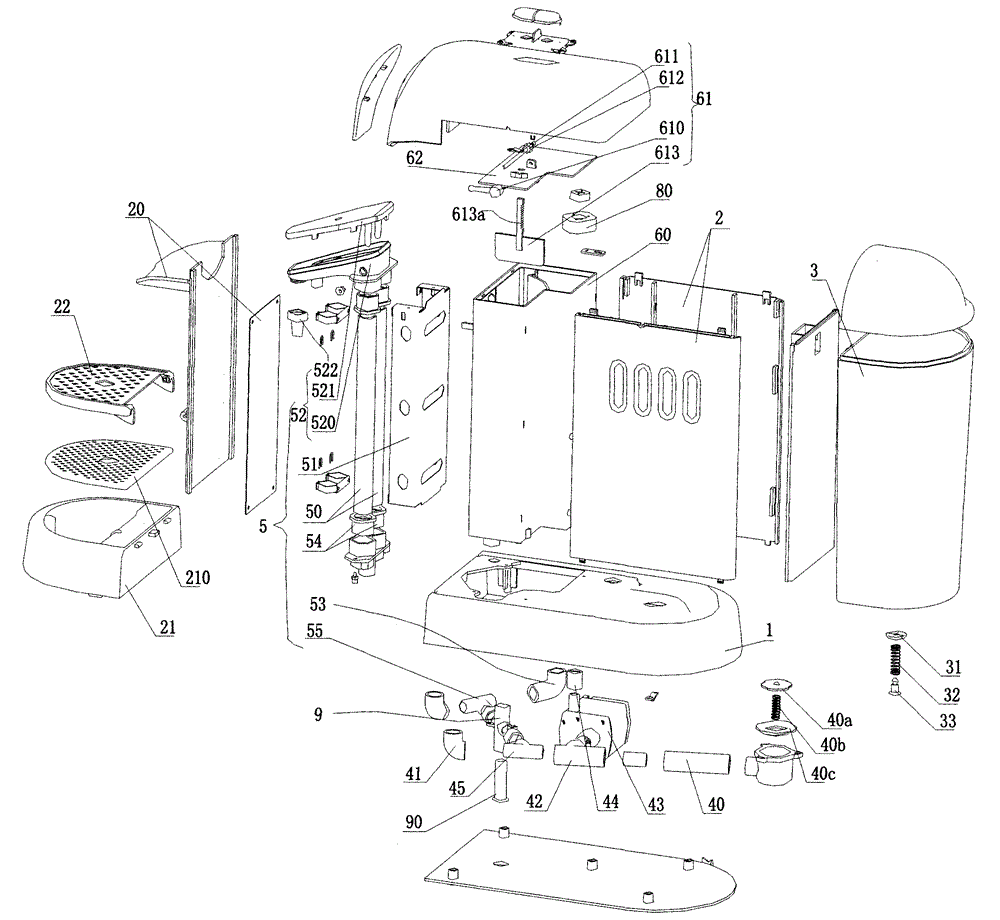 Quick drinking water boiling machine