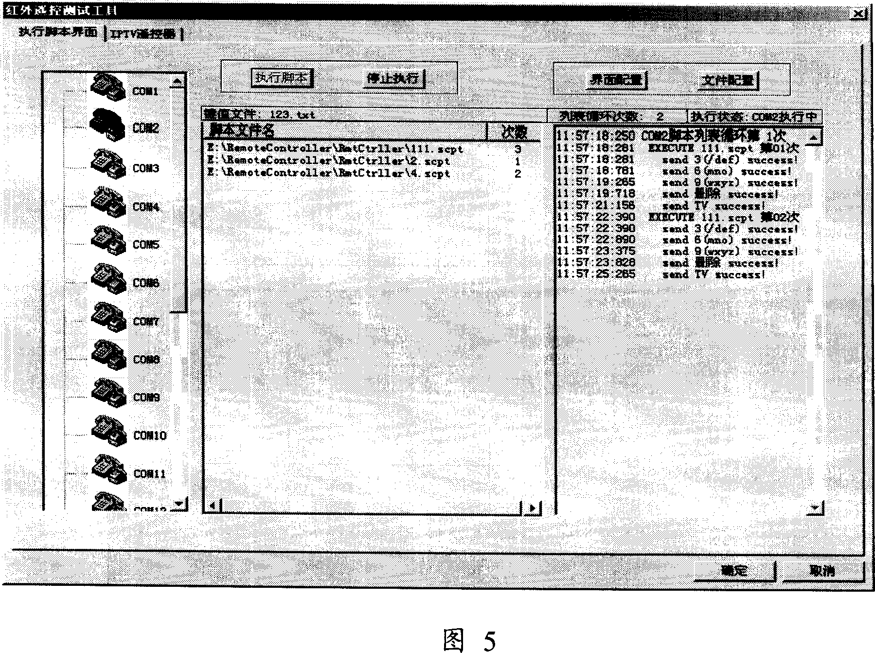 Automatization test system and method simulating infrared remote-controller