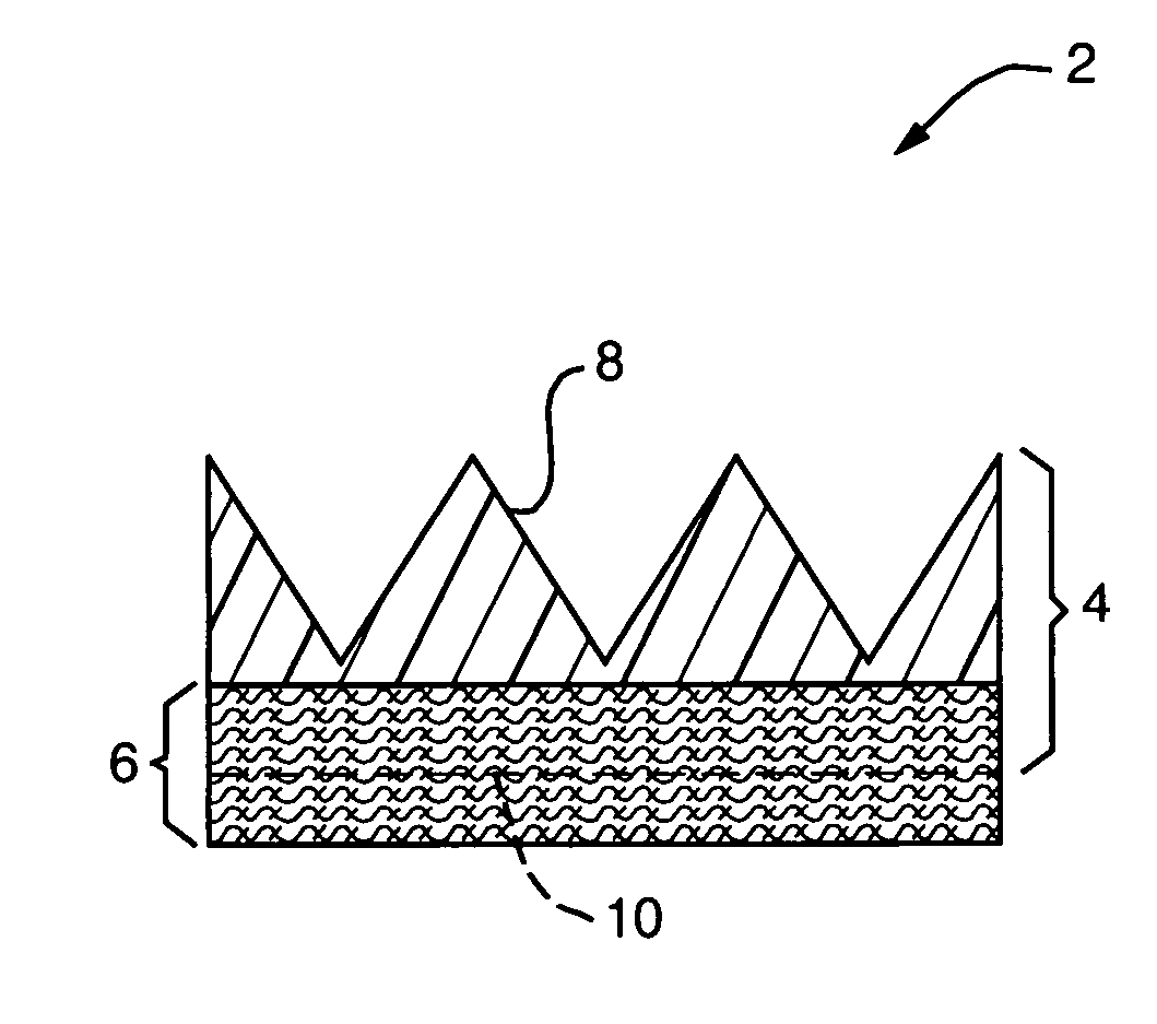 Retroreflective structure with fabric face