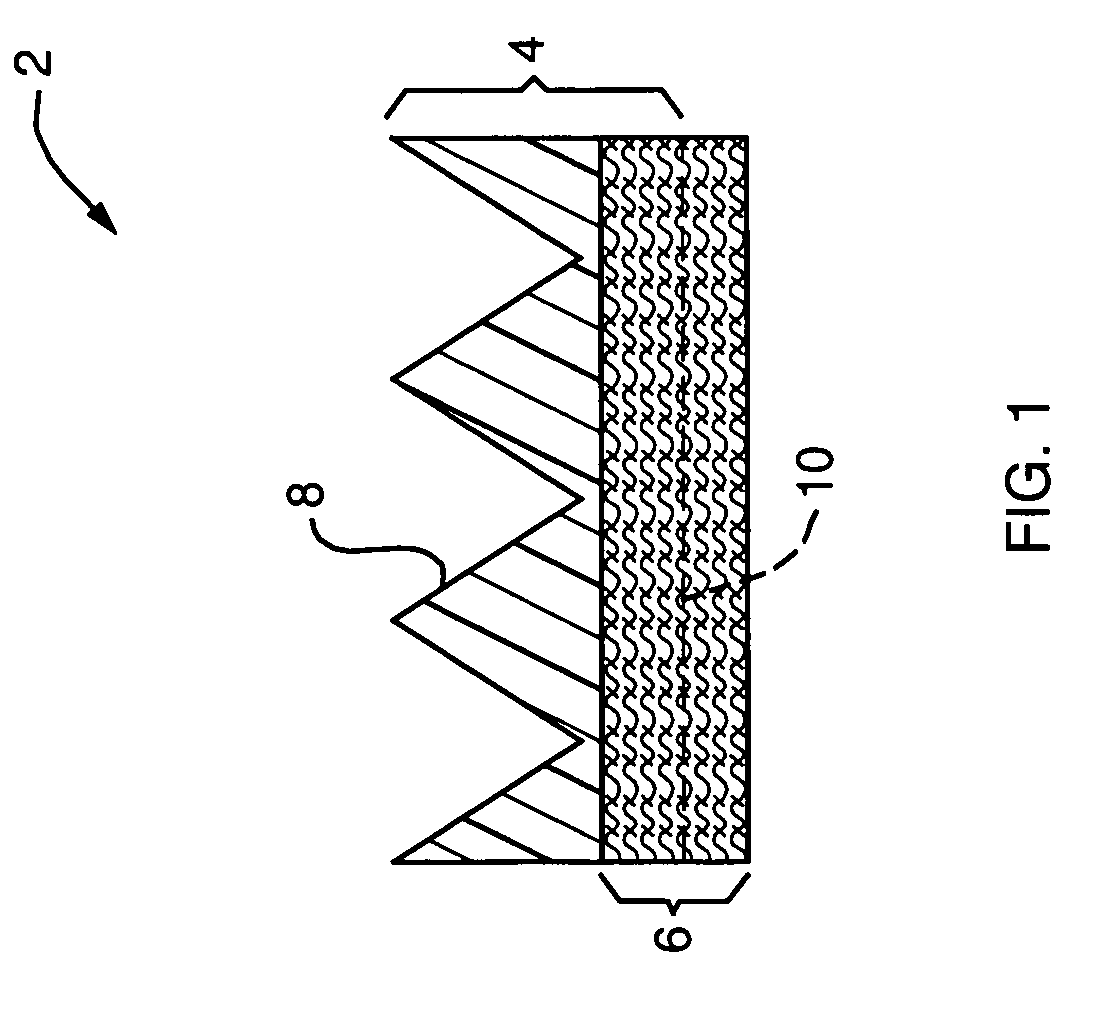 Retroreflective structure with fabric face