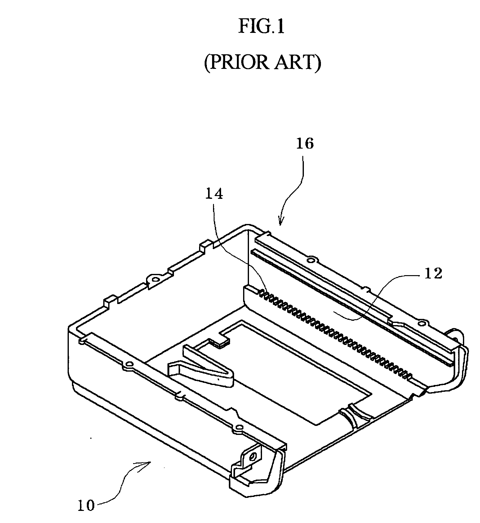 Guide structure for vehicular tray