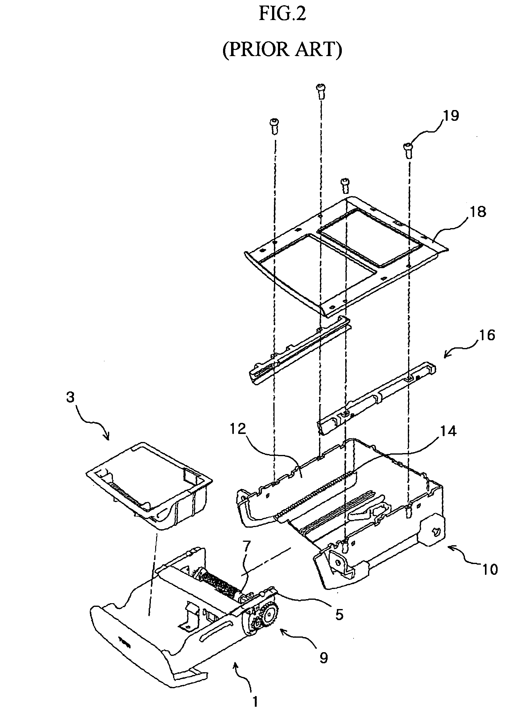 Guide structure for vehicular tray