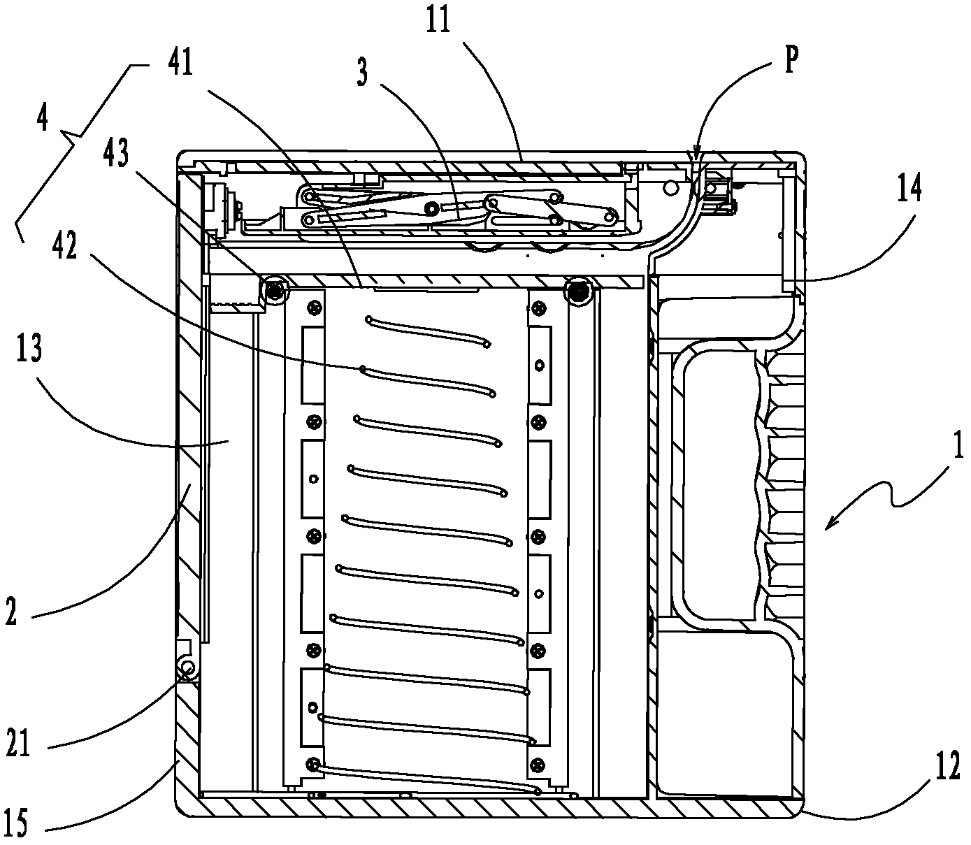 Paper currency box and paper currency recognizer using same