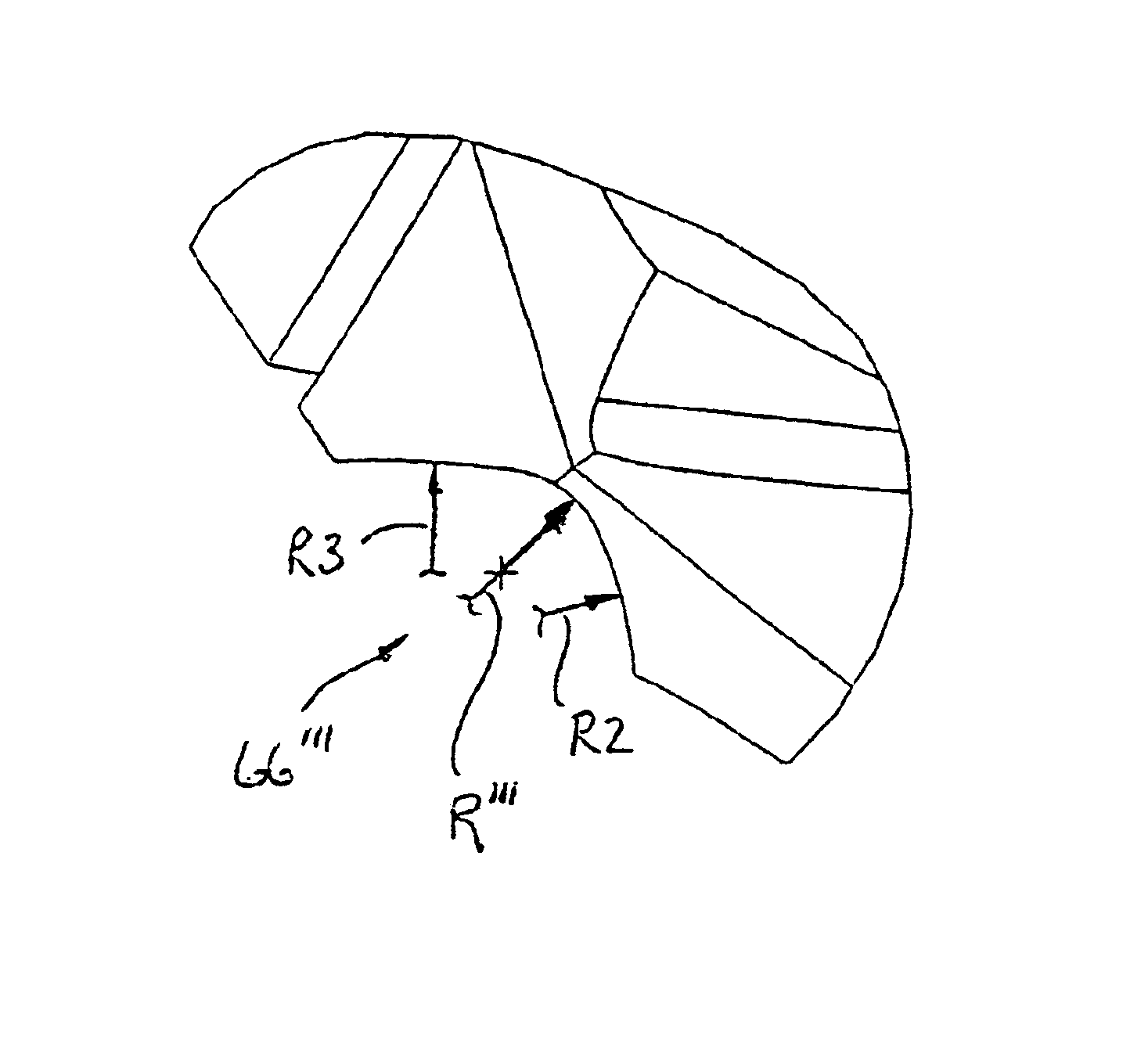 Drill insert geometry having V-notched web