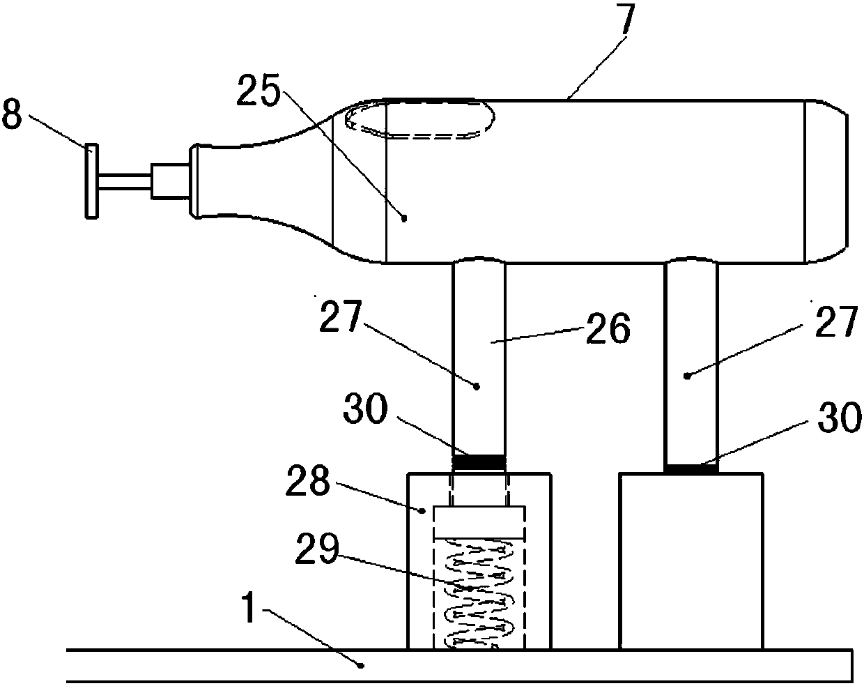 A supercharger turbine assembly heavy removal tooling