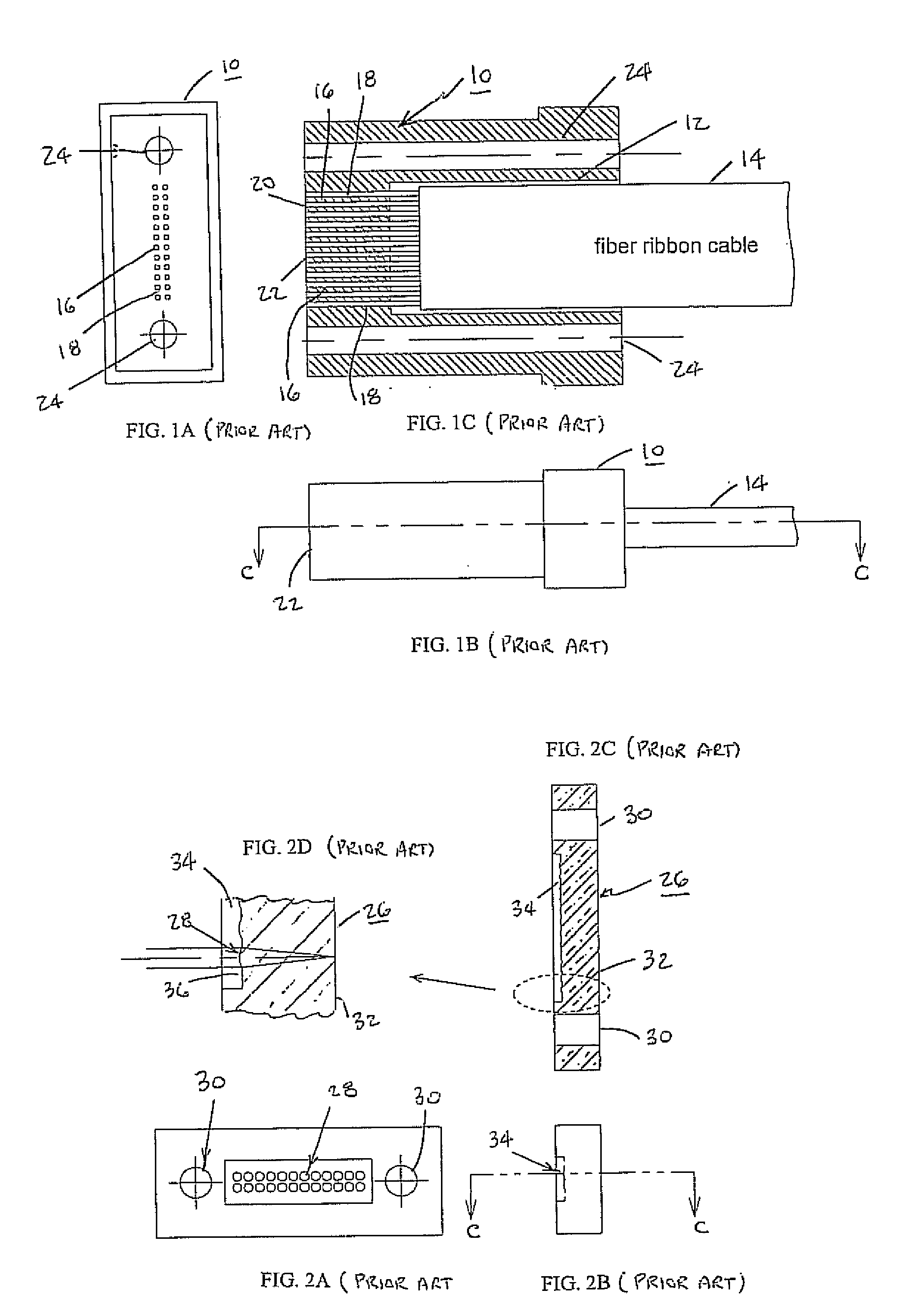 Lensed optical connector with passive alignment features