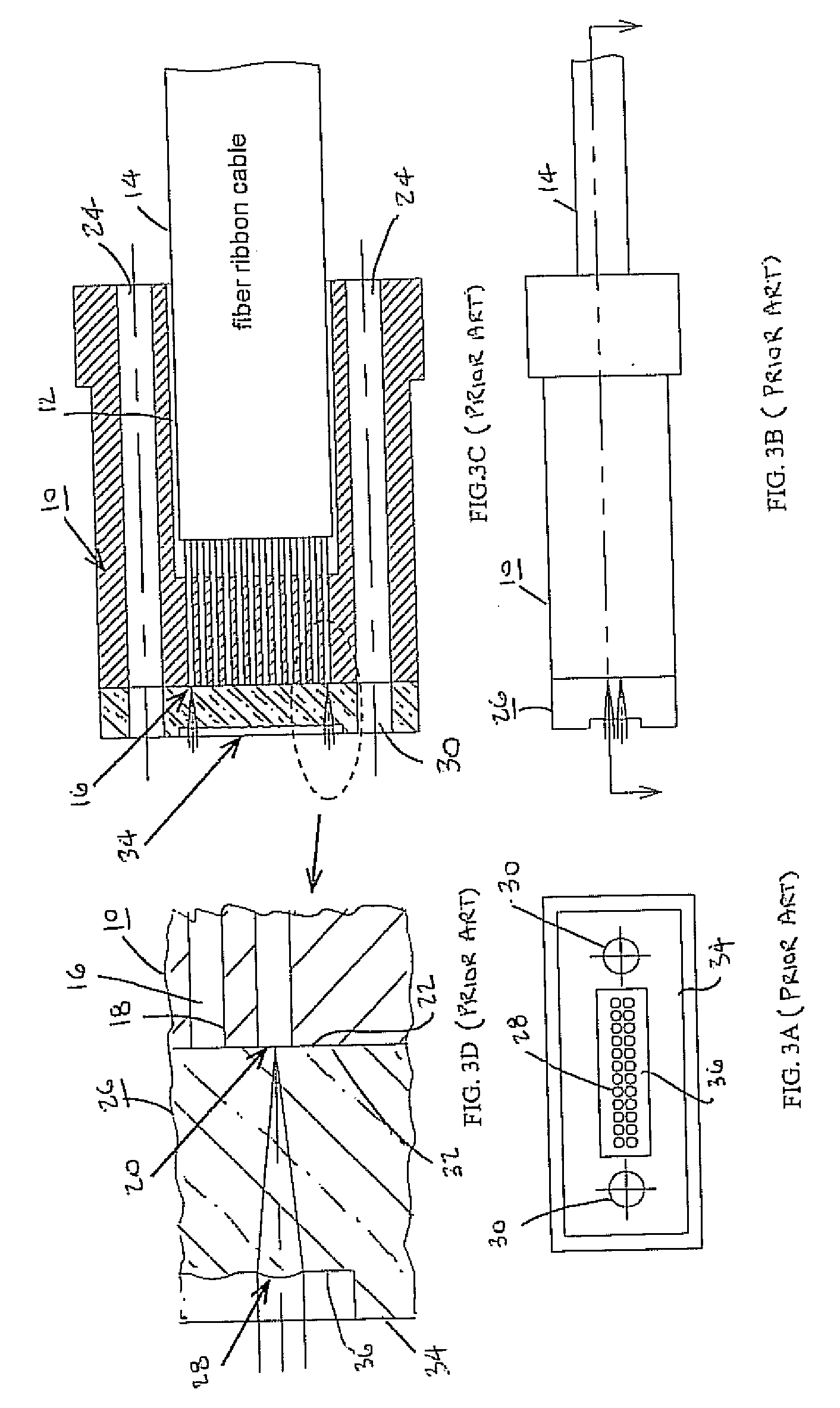 Lensed optical connector with passive alignment features