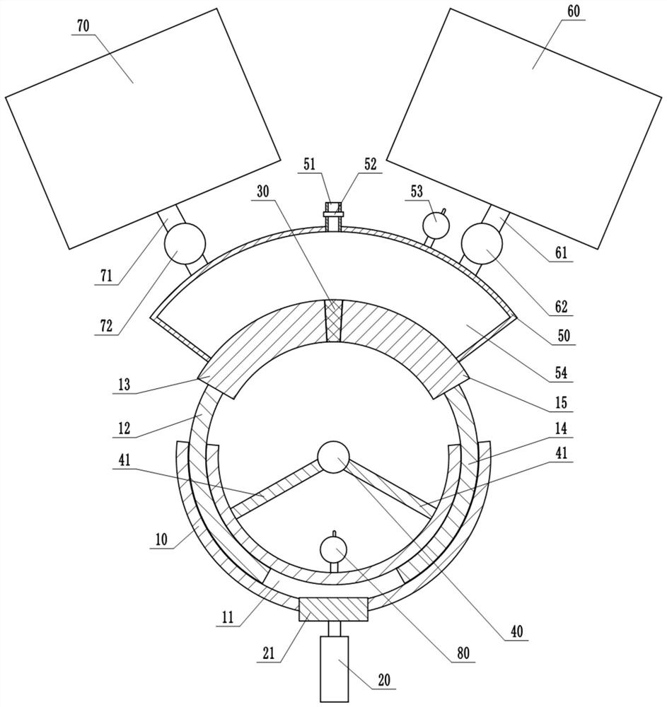 Shield tunnel sealing gasket waterproof performance testing device