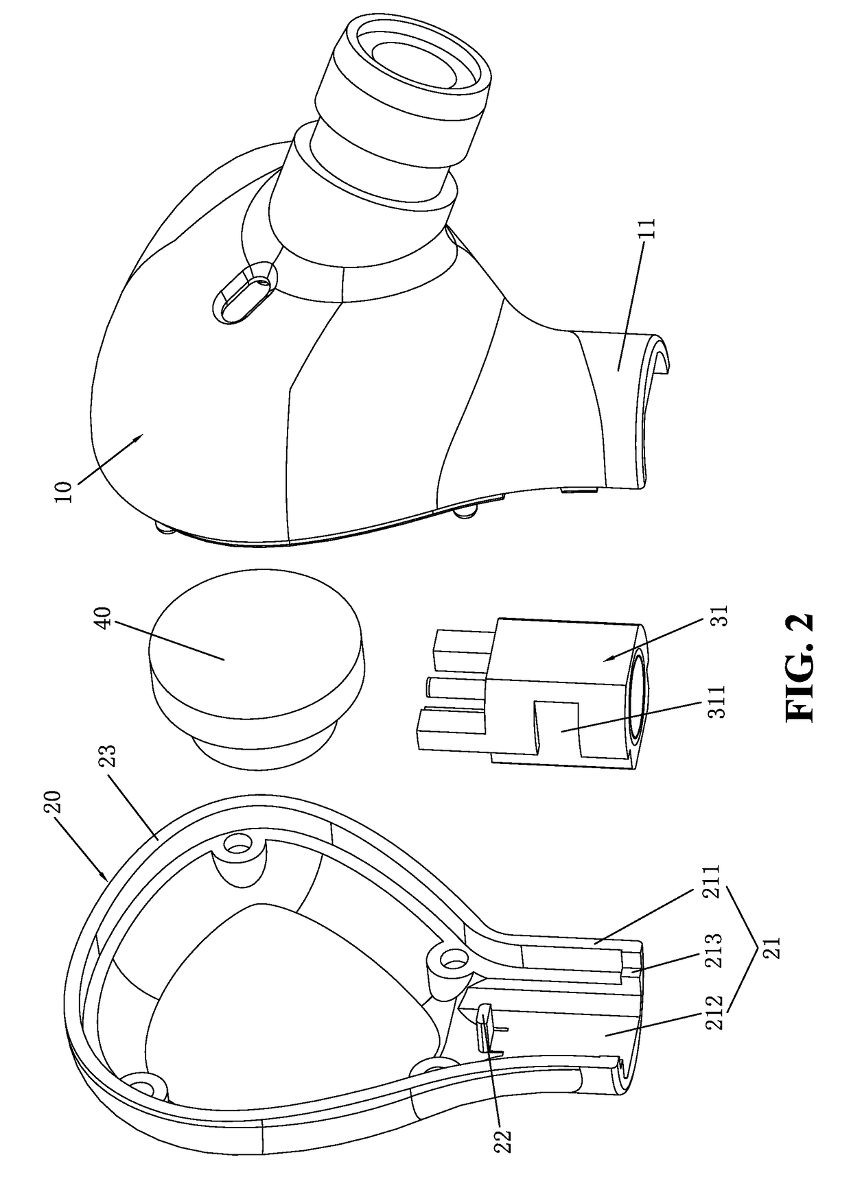 In-ear headphone having mmcx socket and detachable in-ear headphone assembly