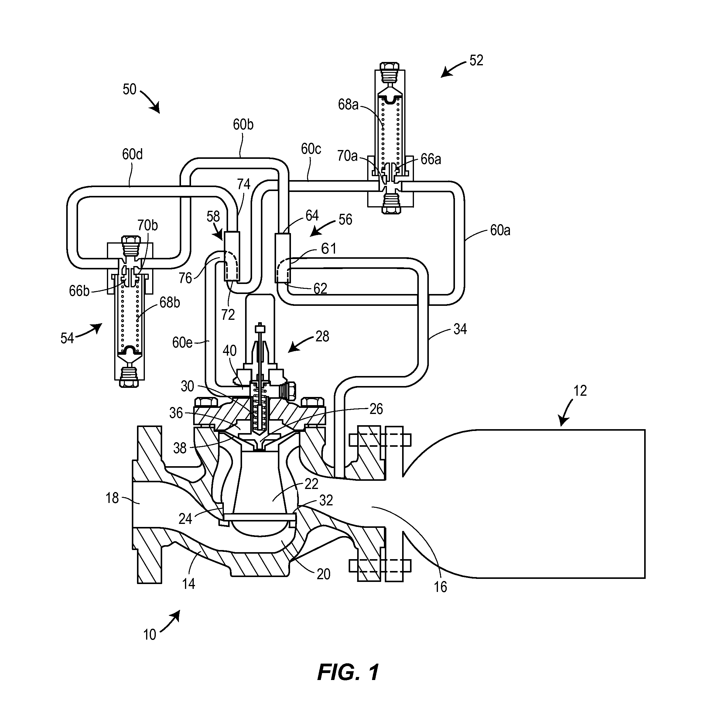 Pilot operated relief valve with dual pilot regulators