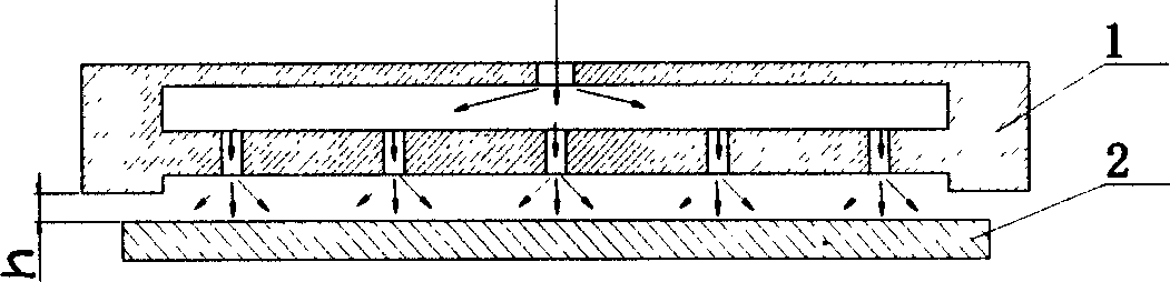 Space solar cell string non-contact pressing method