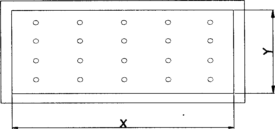 Space solar cell string non-contact pressing method