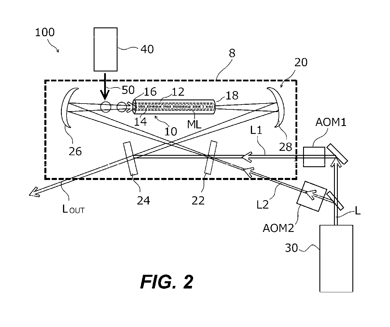 Optical lattice clock, clock device and laser light source