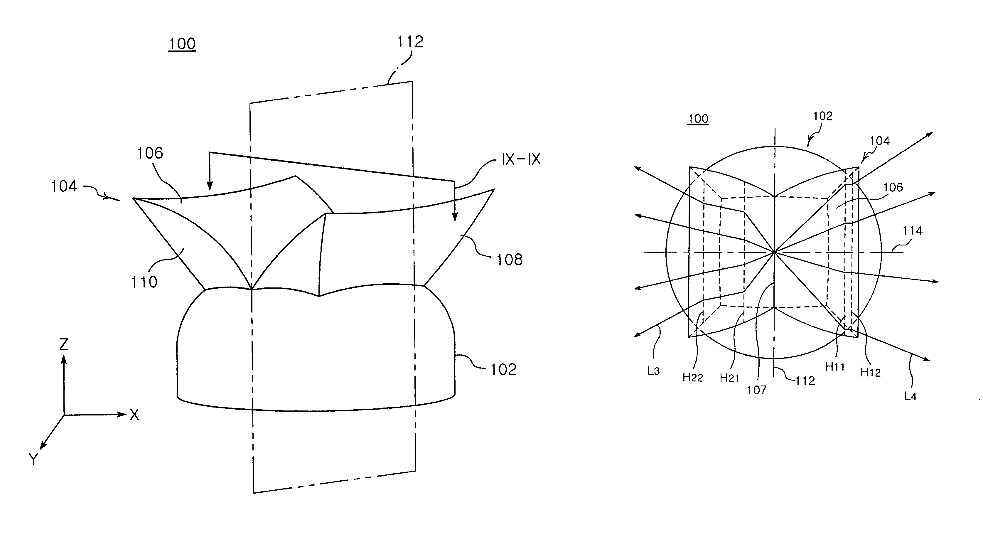 Dipolar side-emitting LED lens and LED module incorporating the same