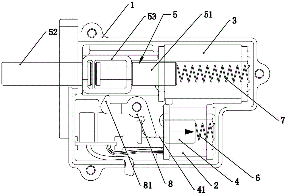 Electronic head lock used on electric vehicle